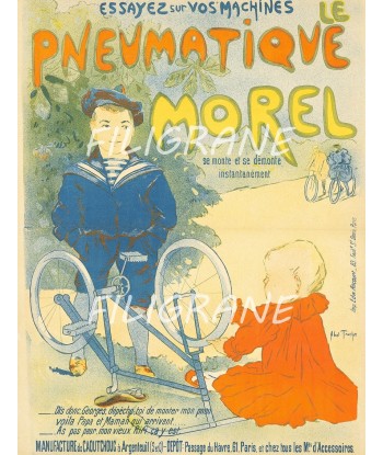 MOREL PNEU VéLO Rdpl-POSTER/REPRODUCTION  d1 AFFICHE VINTAGE Les êtres humains sont 