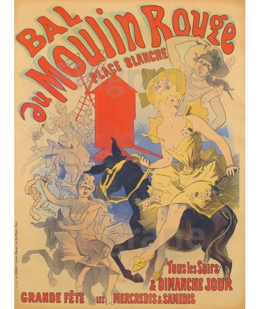 MOULIN ROUGE CABARET Rgna-POSTER/REPRODUCTION  d1 AFFICHE VINTAGE vous aussi creer 