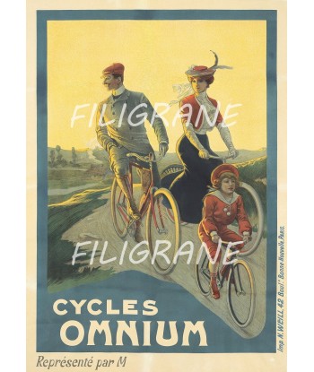 OMNIUM VéLO/CYCLES Rdoo-POSTER/REPRODUCTION  d1 AFFICHE VINTAGE la livraison gratuite