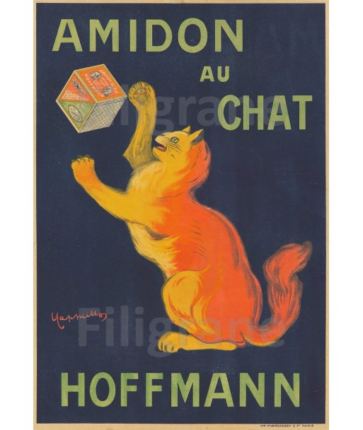 PUB AMIDON au CHAT HOFFMANN Rtmn-POSTER/REPRODUCTION  d1 AFFICHE VINTAGE Comment ça marche