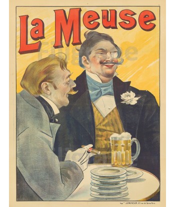 PUB BièRE la MEUSE Rsjt-POSTER/REPRODUCTION  d1 AFFICHE VINTAGE Faites des économies