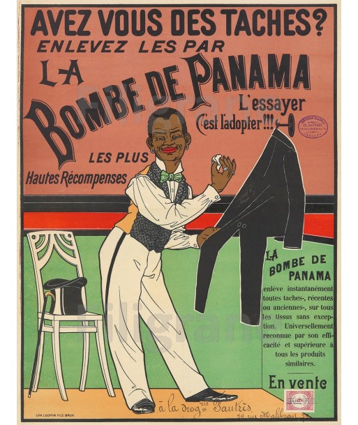 PUB BOMBE de PANAMA DéTACHANT Rnjr-POSTER/REPRODUCTION  d1 AFFICHE VINTAGE du meilleur 