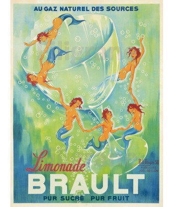 PUB BRAULT LIMONADE Rict-POSTER/REPRODUCTION  d1 AFFICHE VINTAGE l'évolution des habitudes 