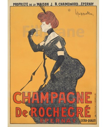 PUB CHAMPAGNE de ROCHEGRé Rrfn-POSTER/REPRODUCTION  d1 AFFICHE VINTAGE Les magasins à Paris et en Île-de-France