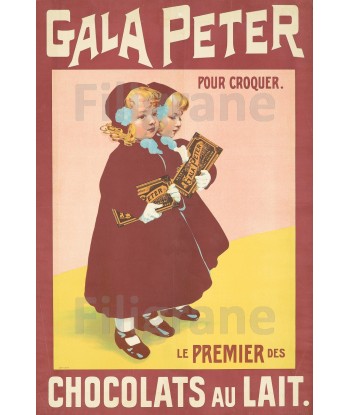 PUB CHOCOLAT GALA PETER Rgip-POSTER/REPRODUCTION  d1 AFFICHE VINTAGE 50% de réduction en Octobre 2024