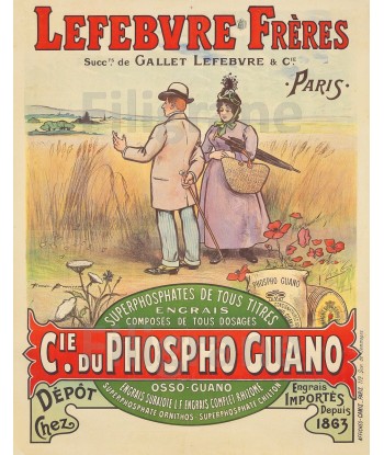 PUB Cie PHOSPHO GUANO ENGRAIS Rvcl-POSTER/REPRODUCTION  d1 AFFICHE VINTAGE l'achat 