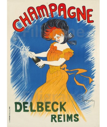 PUB DELBECK CHAMPAGNE REIMS Rvdv-POSTER/REPRODUCTION  d1 AFFICHE VINTAGE Venez acheter