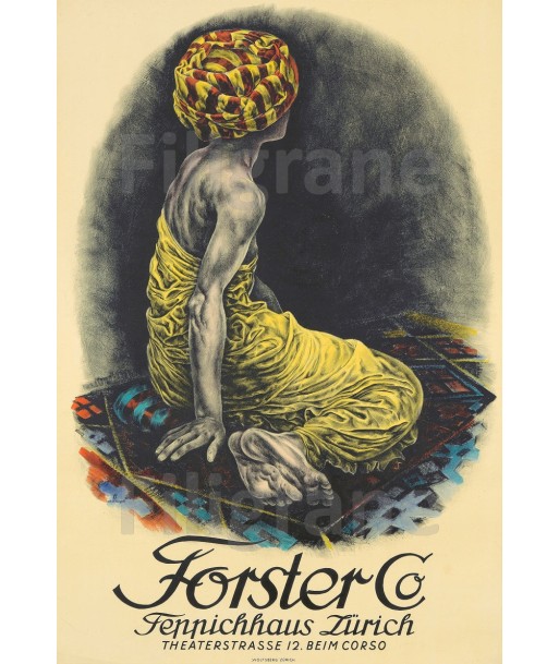 PUB FORSTER Co Rkdk-POSTER/REPRODUCTION  d1 AFFICHE VINTAGE 50-70% off 