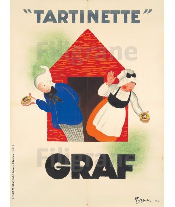 PUB GRAF TARTINETTE Rdvy-POSTER/REPRODUCTION  d1 AFFICHE VINTAGE pas cher 