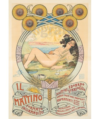 PUB IL MATTINO Rpoz-POSTER/REPRODUCTION  d1 AFFICHE VINTAGE Les magasins à Paris