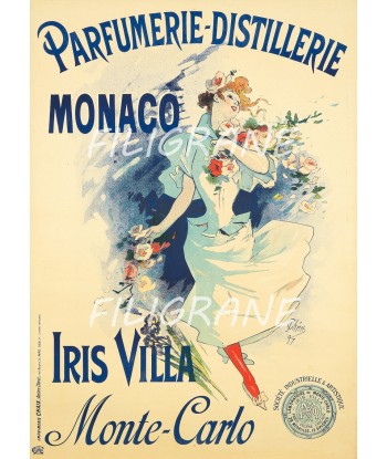 PUB IRIS VILLA PARFUM MONACO Rijo-POSTER/REPRODUCTION  d1 AFFICHE VINTAGE hantent personnes