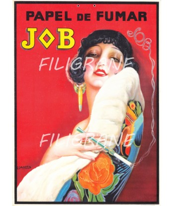 PUB JOB PAPEL de FUMAR Rmga-POSTER/REPRODUCTION  d1 AFFICHE VINTAGE de la marque