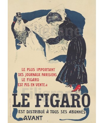 PUB LE FIGARO Rcjs-POSTER/REPRODUCTION  d1 AFFICHE VINTAGE hantent personnes