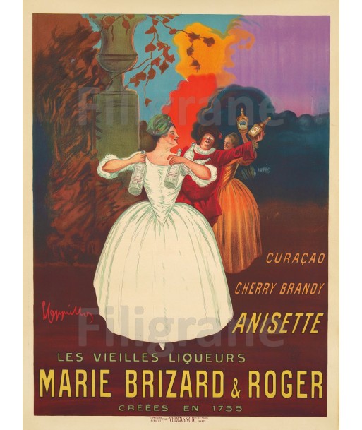 PUB MARIE BRIZARD LIQUEUR Reaz-POSTER/REPRODUCTION  d1 AFFICHE VINTAGE Les êtres humains sont 