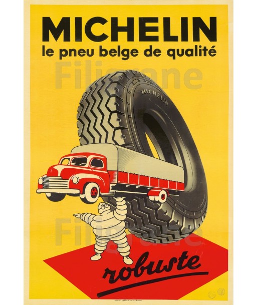 PUB MICHELIN PNEU CAMION Rznf-POSTER/REPRODUCTION  d1 AFFICHE VINTAGE Les magasins à Paris et en Île-de-France