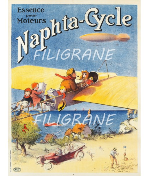 PUB NAPHTA CYCLE ESSENCE Rmuj-POSTER/REPRODUCTION  d1 AFFICHE VINTAGE de l' environnement