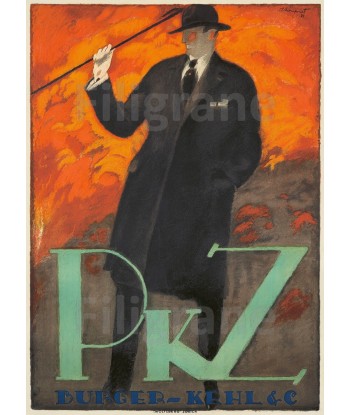 PUB PKZ MODE Rhwc-POSTER/REPRODUCTION  d1 AFFICHE VINTAGE Pour