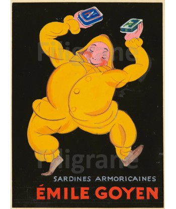 PUB SARDINES éMILE GOYEN Rklh-POSTER/REPRODUCTION  d1 AFFICHE VINTAGE chez Cornerstreet bien 