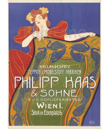 PUB TEPPICH PHILIPP HAAS Rwzp-POSTER/REPRODUCTION  d1 AFFICHE VINTAGE de l' environnement