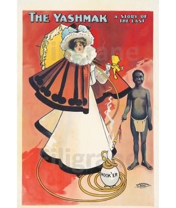 PUB THE YASHMAK Rvun-POSTER/REPRODUCTION  d1 AFFICHE VINTAGE meilleur choix