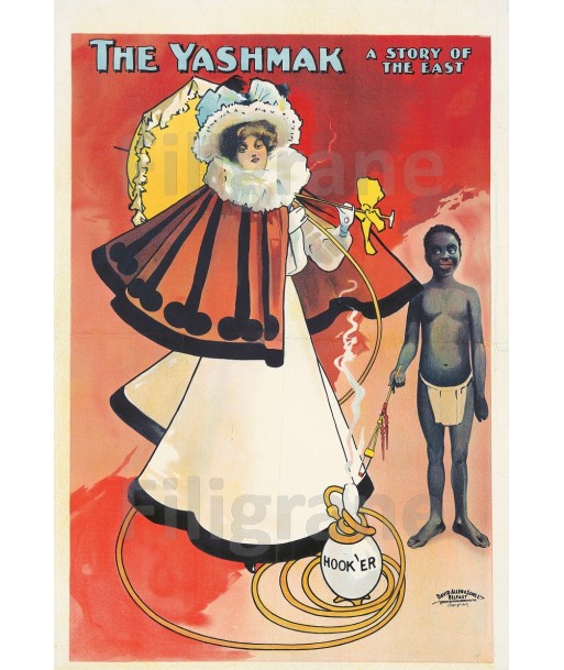 PUB THE YASHMAK Rvun-POSTER/REPRODUCTION  d1 AFFICHE VINTAGE meilleur choix