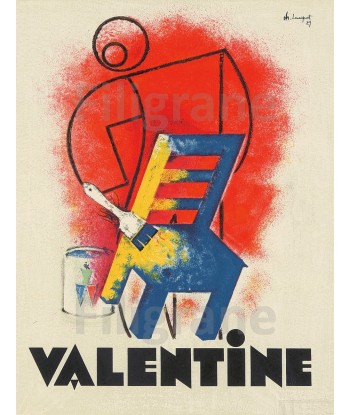 PUB VALENTINE PEINTURE Rwej-POSTER/REPRODUCTION  d1 AFFICHE VINTAGE brillant des détails fins