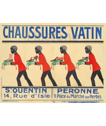 PUB VATIN CHAUSSURES Rvea-POSTER/REPRODUCTION  d1 AFFICHE VINTAGE plus qu'un jeu 