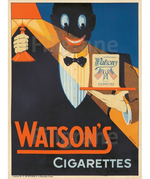 PUB WATSON'S CIGARETTES Repo-POSTER/REPRODUCTION  d1 AFFICHE VINTAGE pas cheres