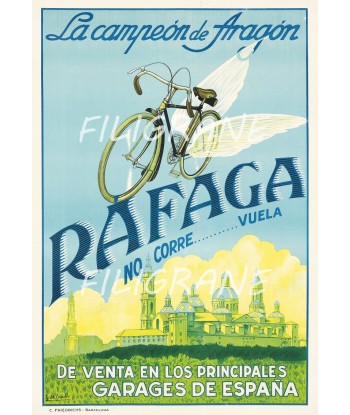 RAFAGA VéLO/CYCLES Rluf-POSTER/REPRODUCTION  d1 AFFICHE VINTAGE Vous souhaitez 