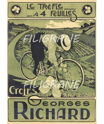 RICHARD VéLO/CYCLES Rcwi-POSTER/REPRODUCTION  d1 AFFICHE VINTAGE d'Europe débarque