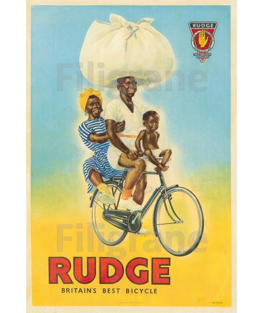 RUDGE VéLO/CYCLES Rgqs-POSTER/REPRODUCTION  d1 AFFICHE VINTAGE chez Cornerstreet bien 