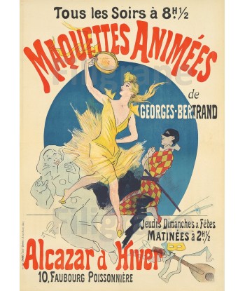 SPECTACLE ALCAZAR D'HIVER Rrfs-POSTER/REPRODUCTION  d1 AFFICHE VINTAGE l'évolution des habitudes 