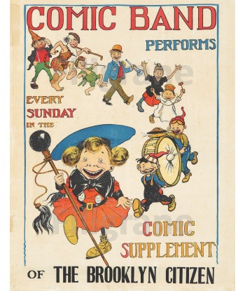 SPECTACLE COMIC BAND PERFORMS Rijl-POSTER/REPRODUCTION  d1 AFFICHE VINTAGE en ligne