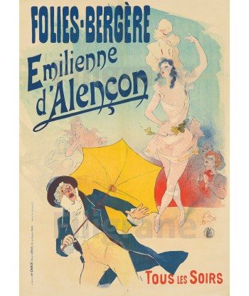 SPECTACLE Emilienne d'ALENçON Rgfv-POSTER/REPRODUCTION  d1 AFFICHE VINTAGE acheter en ligne