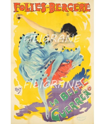 SPECTACLE FOLIES BERGèRE GUERRERO Rjgo-POSTER/REPRODUCTION  d1 AFFICHE VINTAGE du meilleur 