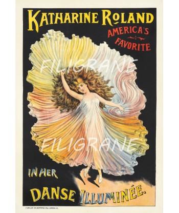 SPECTACLE KATHARINE ROLAND DANSEUSE Ravq-POSTER/REPRODUCTION  d1 AFFICHE VINTAGE Toutes les collections ici