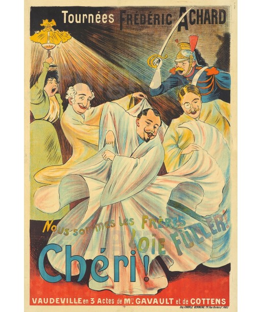 SPECTACLE LOÏE FULLER ChéRI Rmoj-POSTER/REPRODUCTION  d1 AFFICHE VINTAGE l'achat 