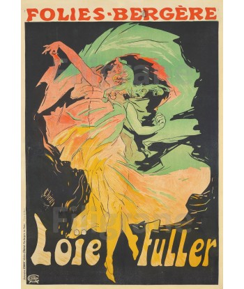 SPECTACLE LOÏE FULLER DANSEUSE Rezv-POSTER/REPRODUCTION  d1 AFFICHE VINTAGE rembourrage situé sous