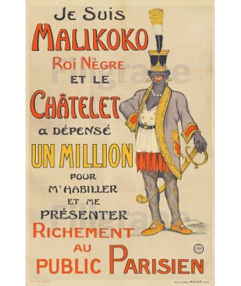 SPECTACLE MALIKOKO au ChâTELET Rojl-POSTER/REPRODUCTION  d1 AFFICHE VINTAGE livraison gratuite