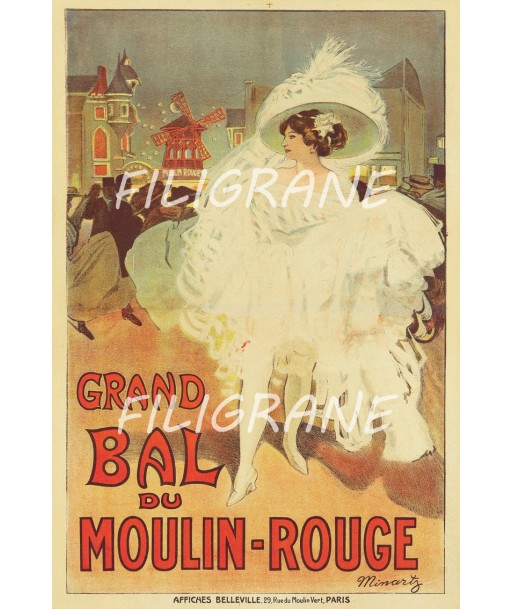 SPECTACLE MOULIN ROUGE CABARET Romz-POSTER/REPRODUCTION  d1 AFFICHE VINTAGE plus qu'un jeu 