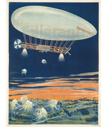 AVIATION ROMANUS I ZEPPELIN Rpcy-POSTER/REPRODUCTION  d1 AFFICHE VINTAGE solde