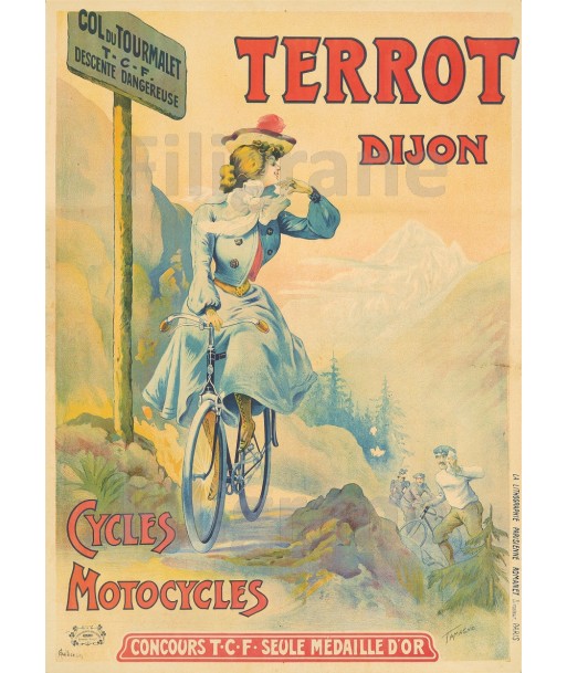 TERROT VéLO/CYCLES Rkss-POSTER/REPRODUCTION  d1 AFFICHE VINTAGE la colonne vertébrale