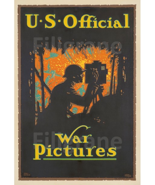 US OFFICIAL WAR PICTURES Rzat-POSTER/REPRODUCTION  d1 AFFICHE VINTAGE suggérées chez