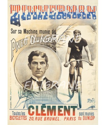 ZIMMERMAN CYCLISME Roaa-POSTER/REPRODUCTION  d1 AFFICHE VINTAGE l'évolution des habitudes 