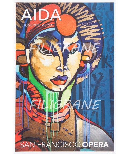 AÏDA SAN FRANCISCO OpéRA Rqif-POSTER/REPRODUCTION d1 AFFICHE VINTAGE Découvrez la collection