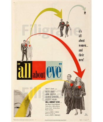 ALL about EVE FILM Rwgx-POSTER/REPRODUCTION d1 AFFICHE VINTAGE le des métaux précieux