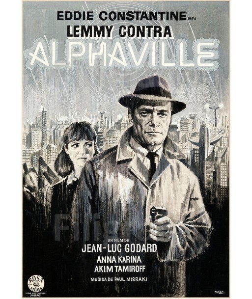 ALPHAVILLE FILM Rffj-POSTER/REPRODUCTION d1 AFFICHE VINTAGE Venez découvrir notre 