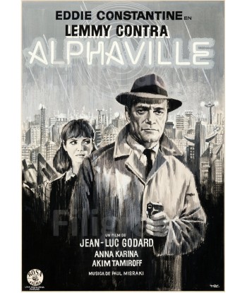 ALPHAVILLE FILM Rumn-POSTER/REPRODUCTION d1 AFFICHE VINTAGE d'Europe débarque