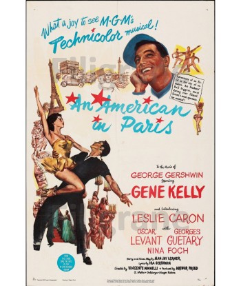 AN AMERICAN IN PARIS FILM Ryne-POSTER/REPRODUCTION d1 AFFICHE VINTAGE prix pour 