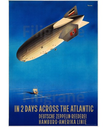 AVIATION DEUTSCHE ZEPPELIN Ryqd-POSTER/REPRODUCTION d1 AFFICHE VINTAGE Le MVP de beaucoup